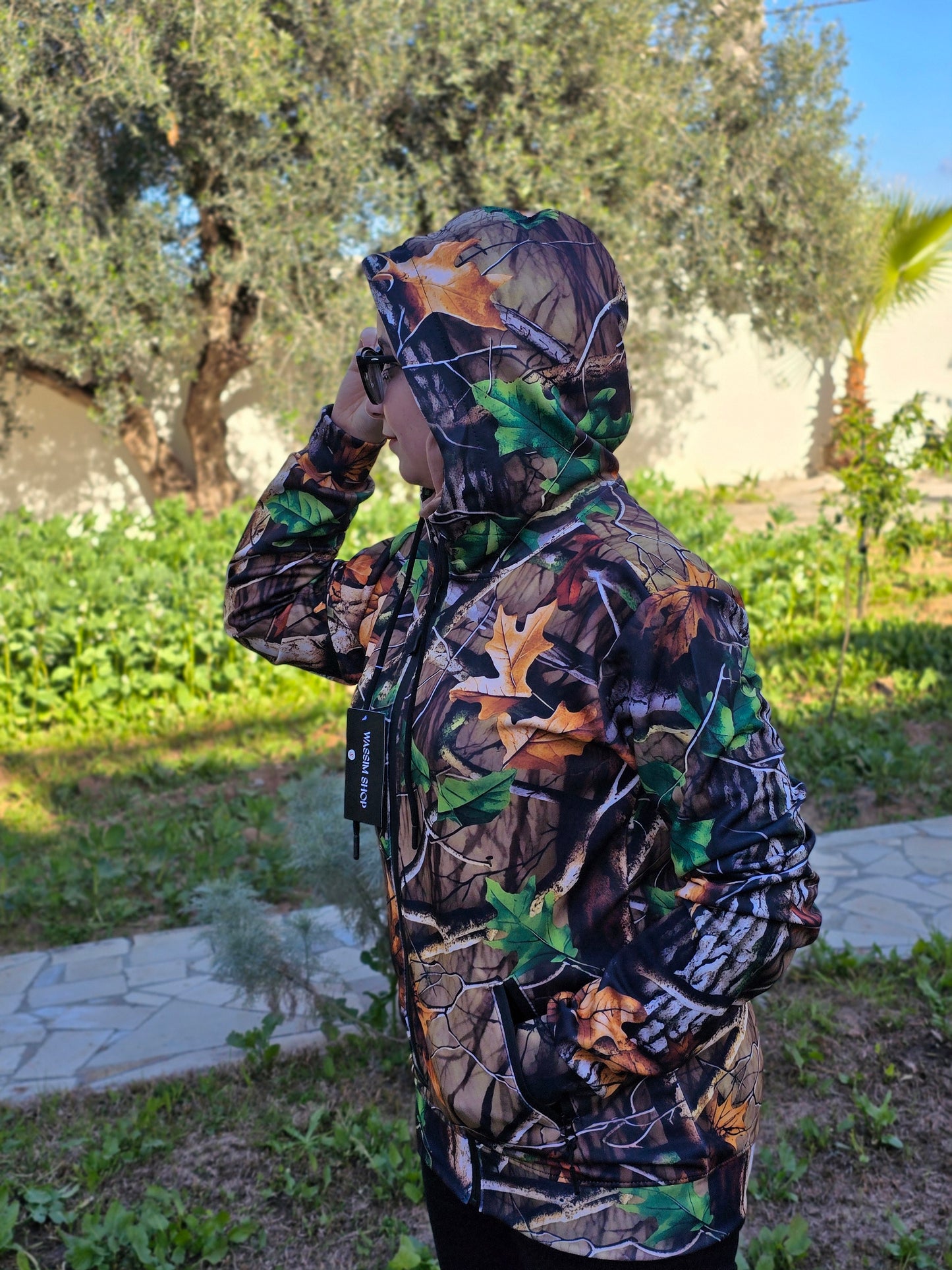 Capuche et veste  Camouflage