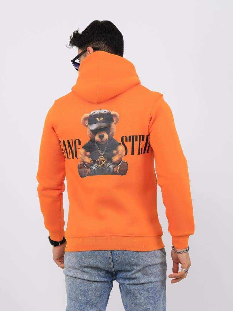 Sweat à capuche avec motif ourson stylé