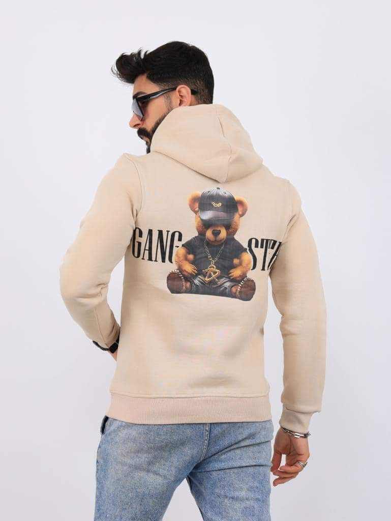 Sweat à capuche avec motif ourson stylé