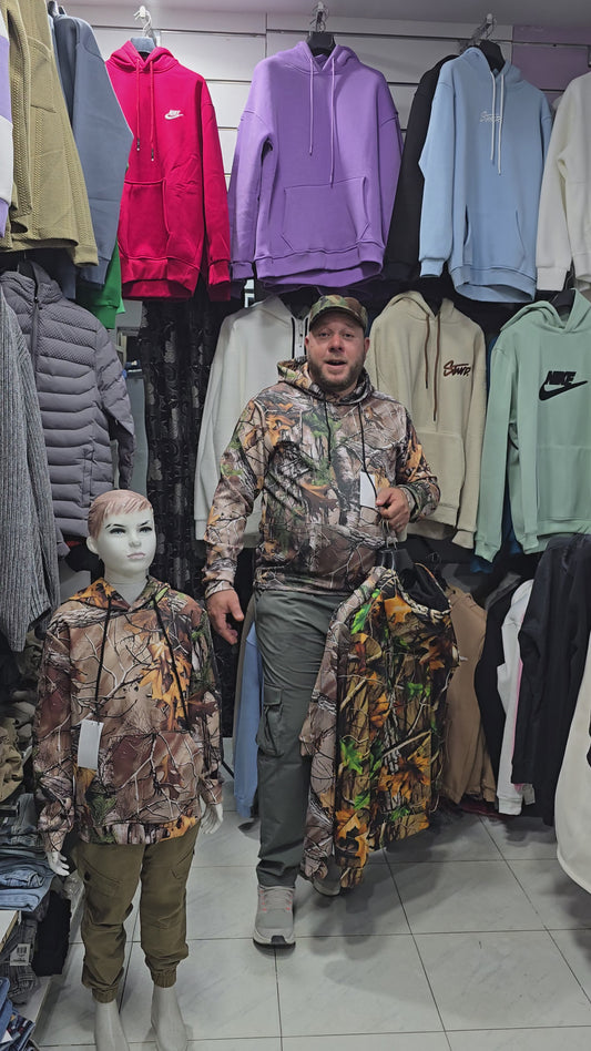 Capuche et veste  Camouflage