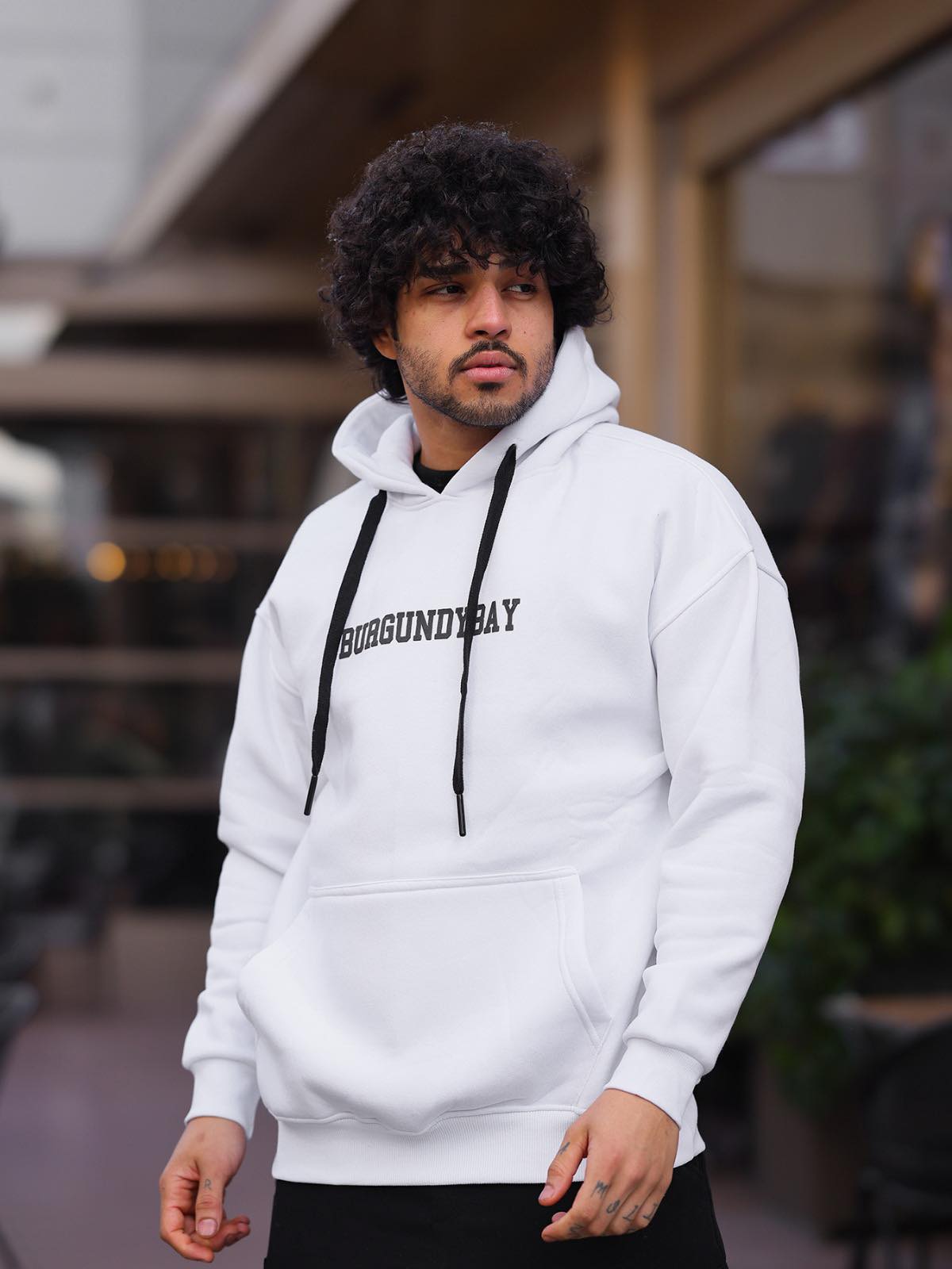Sweat à capuche "Burgundy Bay"